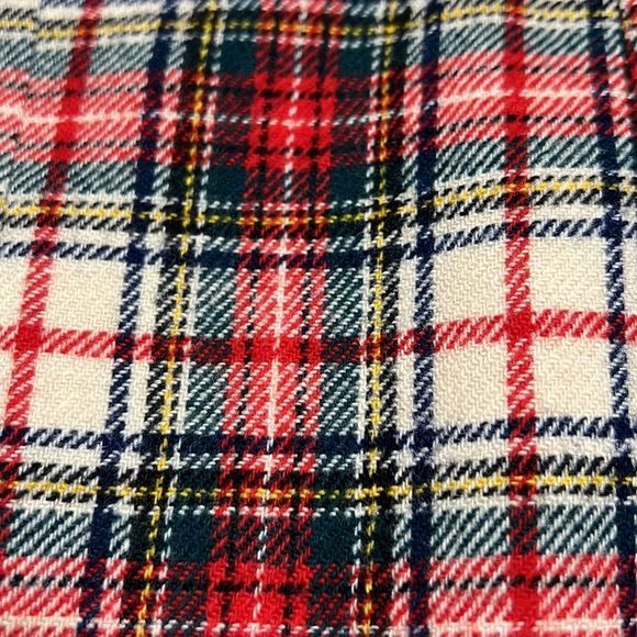 Vintage Pendleton Red Green Plaid Virgin Wool Skirt Sz 12 Waist 26” - Picture 5 of 12